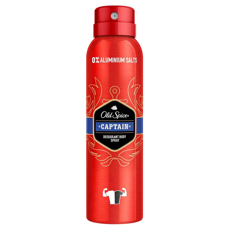 OLD SPICE DEO SPRAY CAPTAIN 150ML.