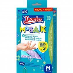 SPONTEX GUANTES NITRILO MOSAIK 40UND T/M