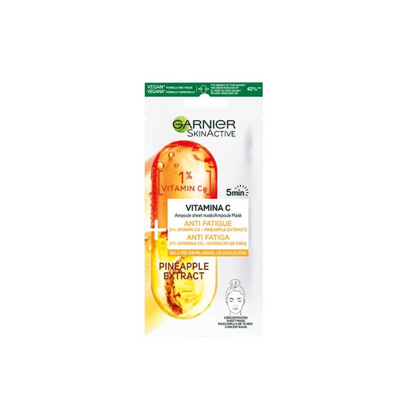 GARNIER MASK 5 MINUTOS ANTI-FATIGA VITAMINA C