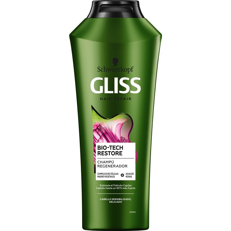 GLISS CHAMPU 370ML. TECH RESTORE