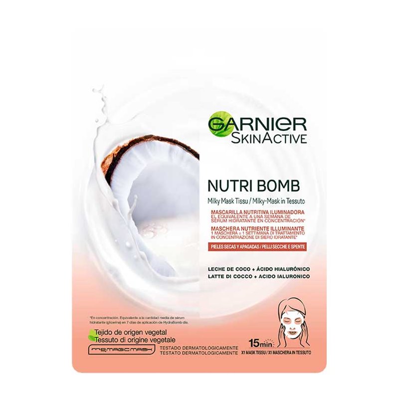 GARNIER MASCARILLA TISSUE NUTRI BOMB