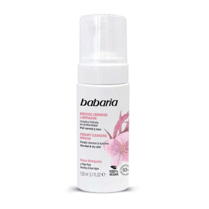 BABARIA MOUSSE LIMPIADORA ROSA MOSQUETA 150ML