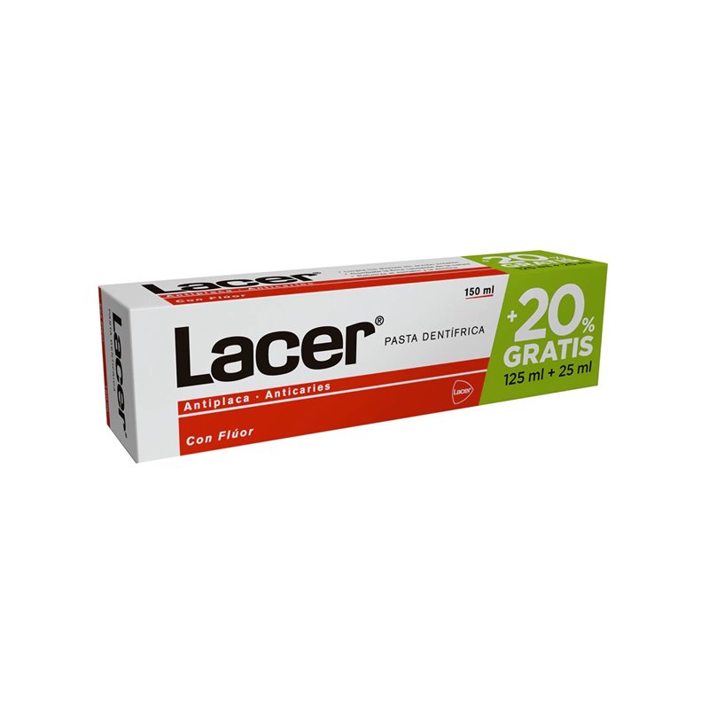 LACER PASTA DENTRIFICA 125+25ML.