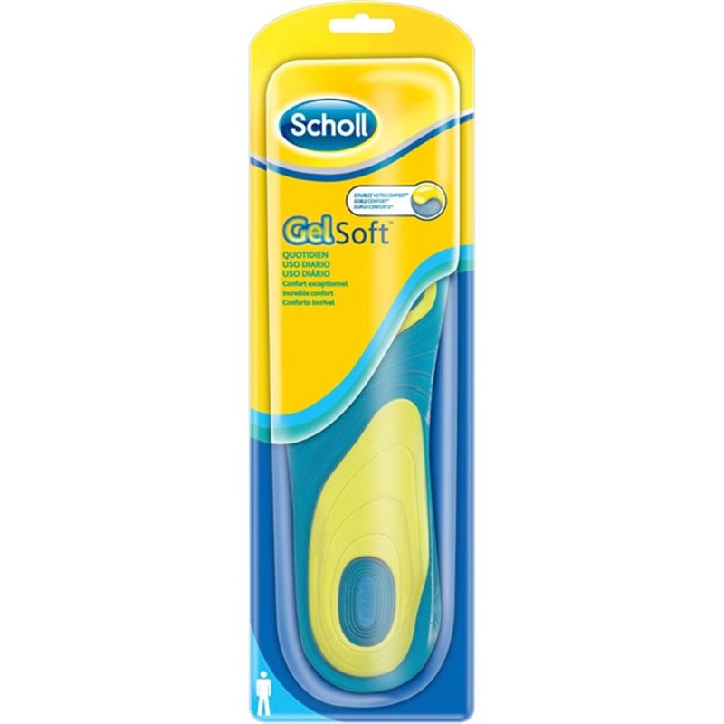 SCHOLL PLANTILLA GEL SOFT USO DIARIO HOMBRE 40-46,5