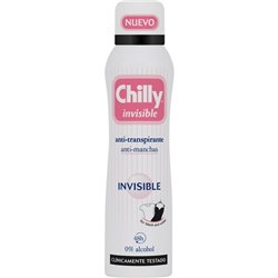 CHILLY DEO SPRAY 150ML. INVISIBLE ANTI-MANCHAS