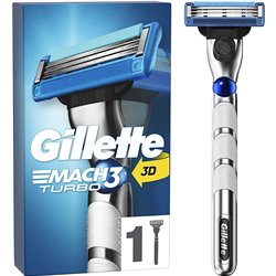 GILLETTE MACH-3 TURBO MAQUINA + RECAMBIO