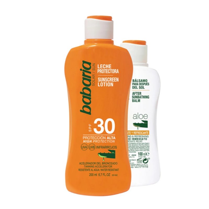 BABARIA SOLAR LECHE SPF30 200ML.+AFTERSUN 100ML.