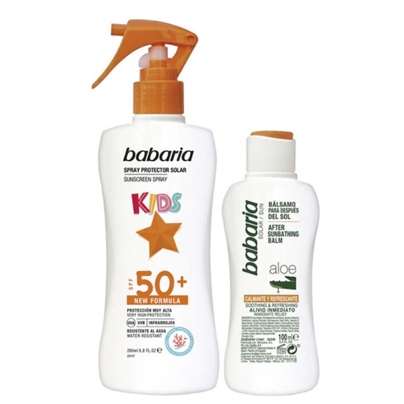 BABARIA SOLAR INFANTIL LECHE SPF50+ 200ML.+AFTERSUN 100ML.