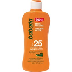 BABARIA SOLAR LECHE ALOE SPF25 300ML.