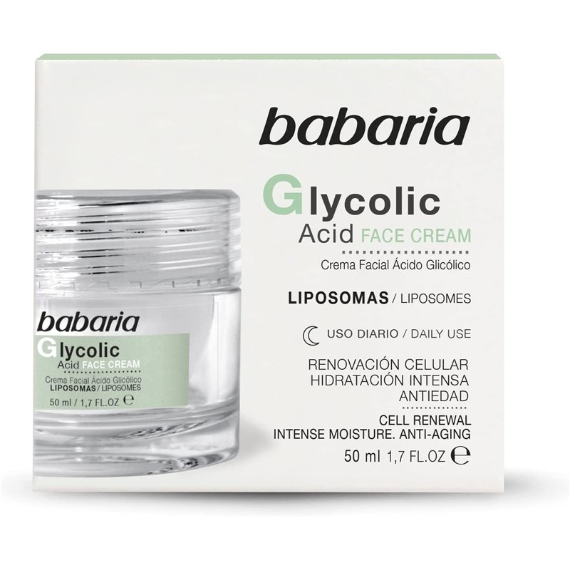 BABARIA CREMA FACIAL 50ML. GLYCOLIC ACID