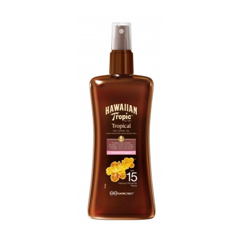 HAWAIIAN TROPIC PROTEVTIVE DRY SPRAY OIL SPF15 200ML