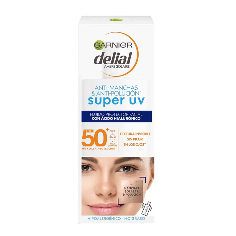 DELIAL FACIAL SENSITIVE SPF50 40ML. ACIDO HIALURONICO