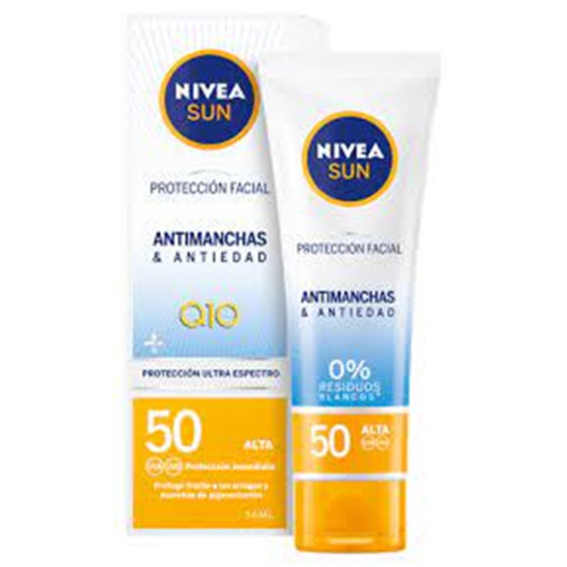 NIVEA SUN FACIAL Q10 ANTI-MANCHAS SPF50 50ML.