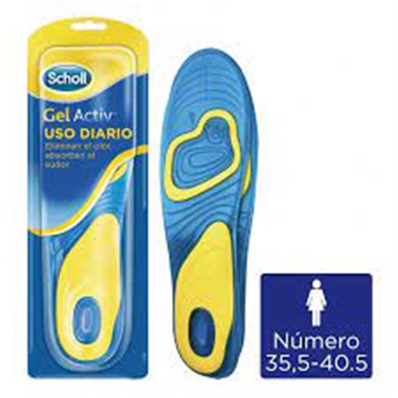 SCHOLL PLANTILLAS GEL ACTIV USO DIARIO MUJER