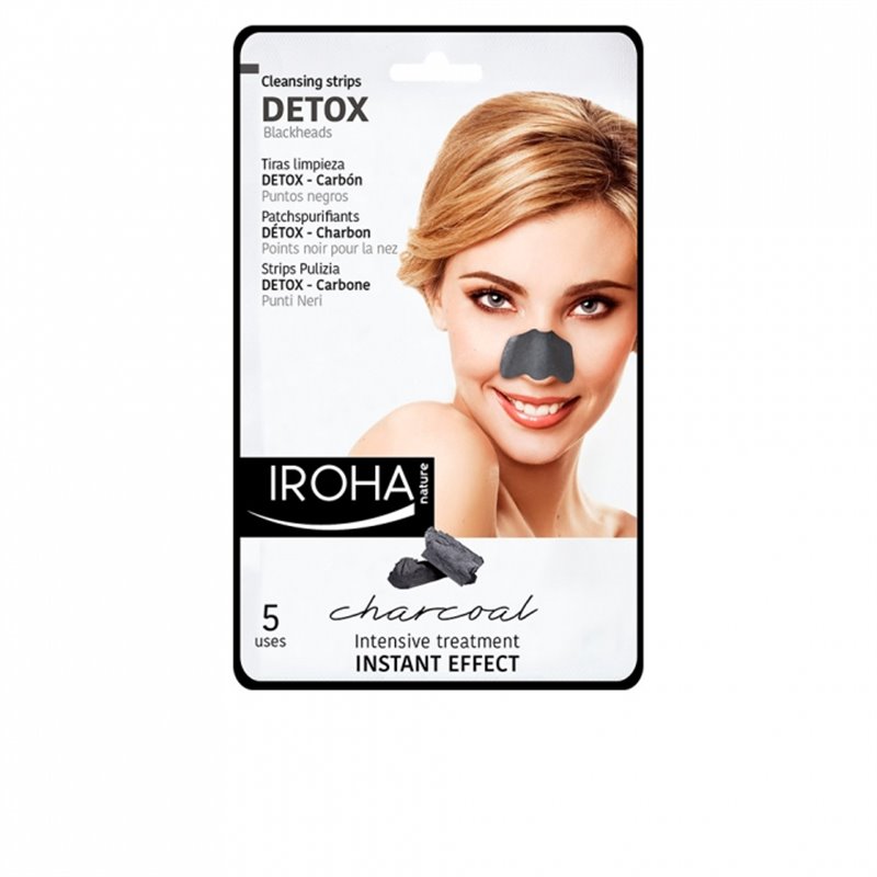 IROHA BLACK NOSE STRIPS -DETOX - CARCHOAL 5UNID