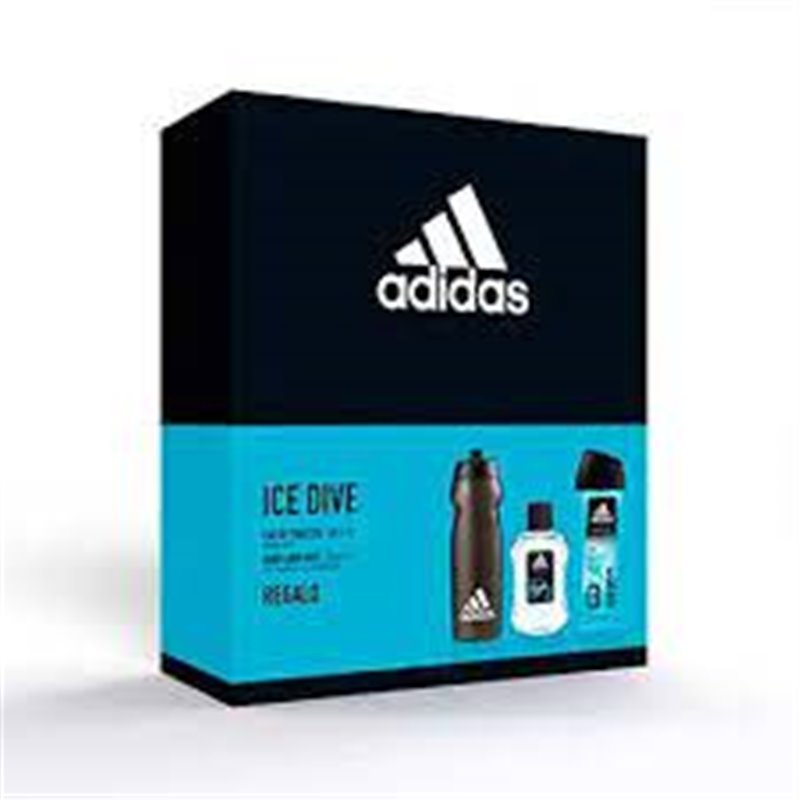 ADIDAS ICE DIVE SET 100VAPO+GEL+BOTELLA DEPRTIVA