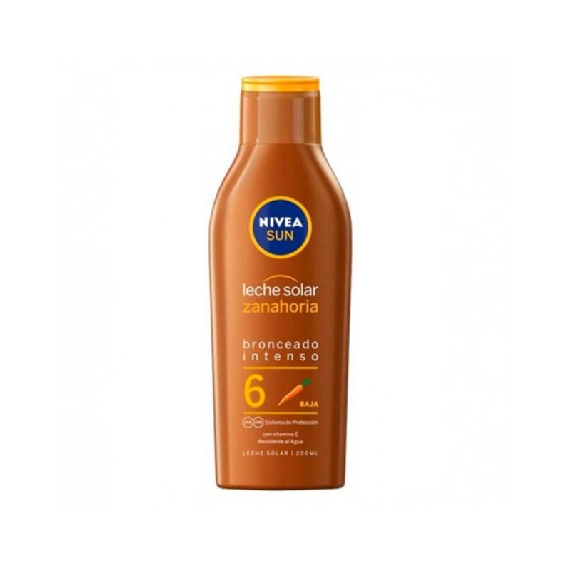 NIVEA SUN LECHE ZANAHORIA SPF6 200ML.