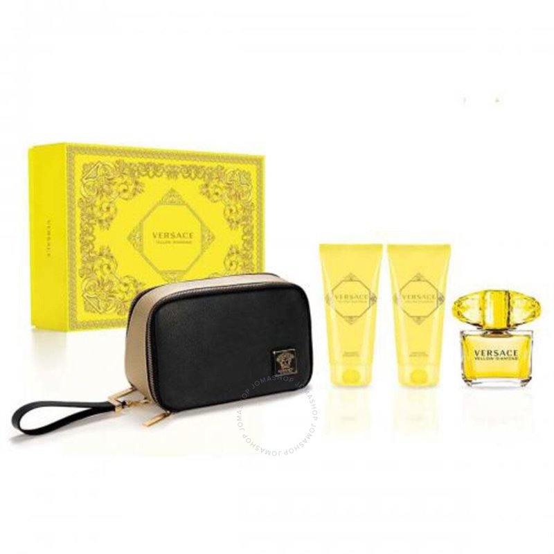 VERSACE YELLOW CRYSTAL SET 90VAPO+10VAPO+BAG