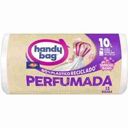 HANDY BAG BOLSAS BASURA PERFUMADAS 10LT.10UND PAPELERA