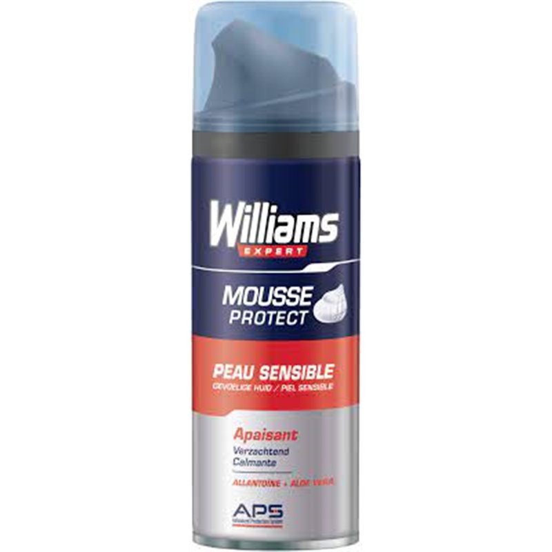 WILLIAMS ESPUMA AFEITAR 200ML. SENSITIVE