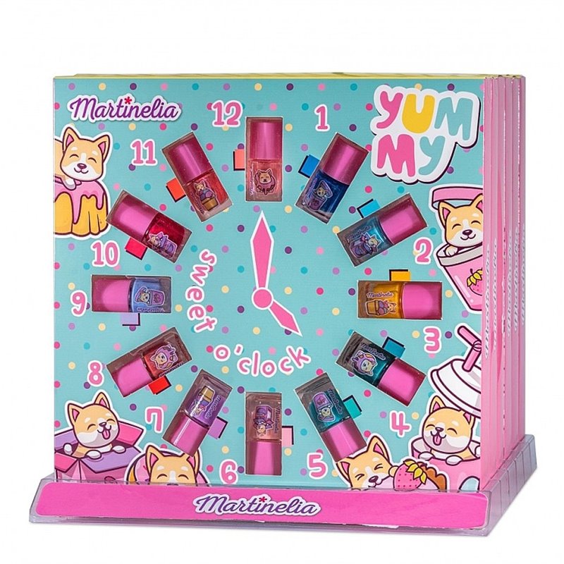 MARTINELIA YUMMI CLOCK NAIL POLISH BEAUTY SET