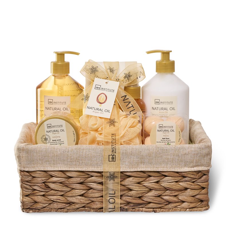 IDC INSTITUTE NATURAL OIL 8 PIECES BASKET