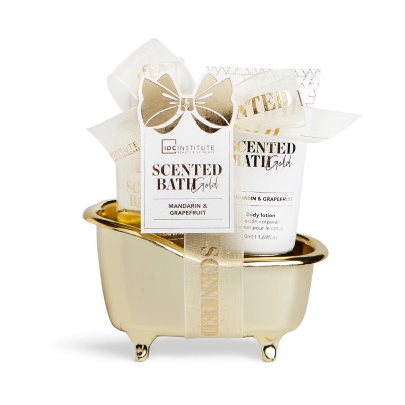 IDC INSTITUTE SCENTED GOLD BATHTUB 2 PIECES