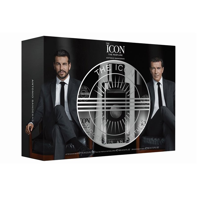 AB THE ICON BLACK SET EDT 100VAPO+DEO SPRAY 150ML.+AFTER