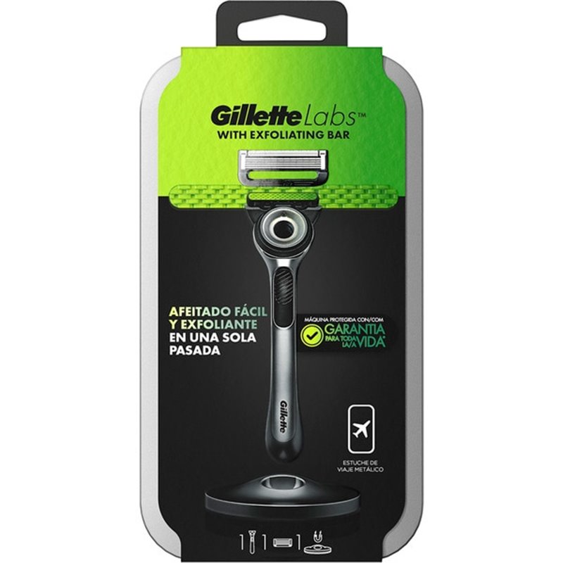 GILLETTE LABS MAQUINA MANUAL+1 RECAMBIO ESTUCHE METAL