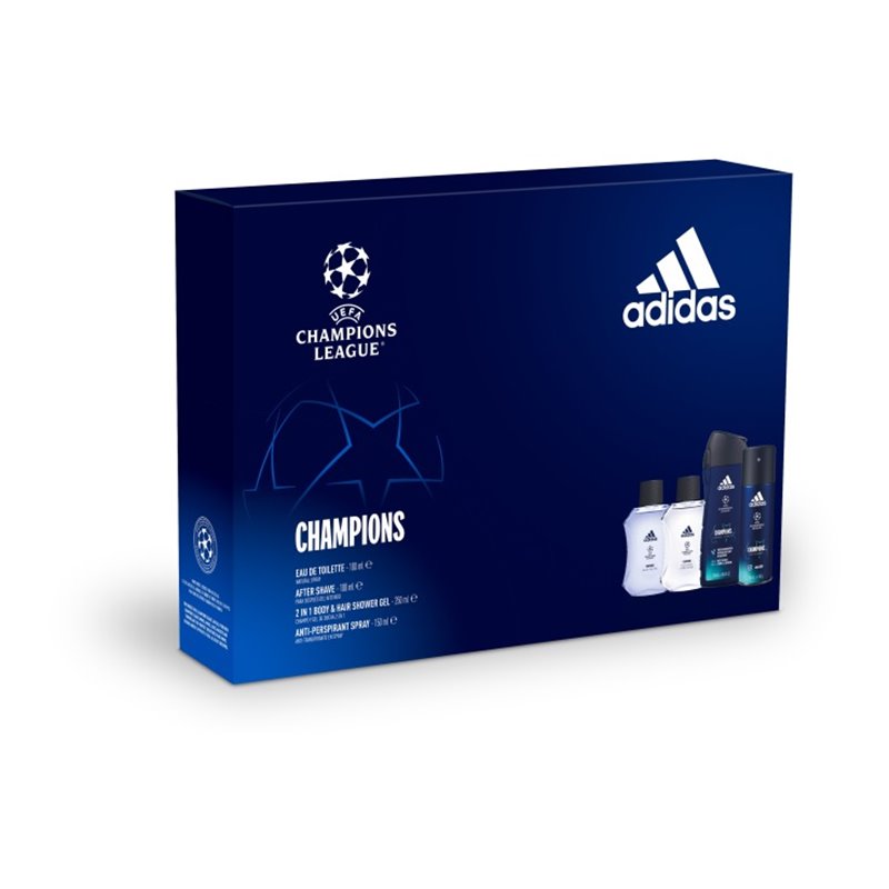 ADIDAS MAN UEFA 8 SET EDT 100VAPO+GEL+DEO+AFTER