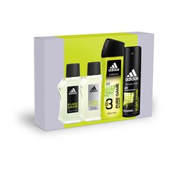 ADIDAS MAN PURE GAME SET EDT 100VAPO+GEL+DEO+AFTER