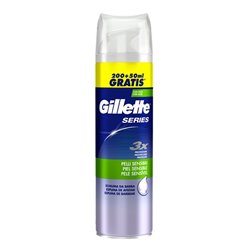 GILLETTE SERIES ESPUMA AFEITAR ALOE 250ML PIEL SENSIBLE