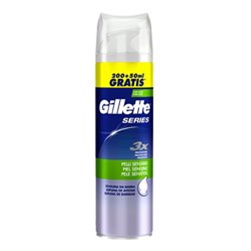 GILLETTE SERIES ESPUMA AFEITAR ALOE 250ML PIEL SENSIBLE