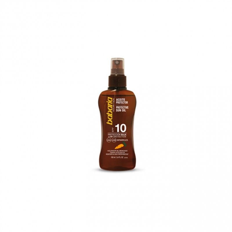 BABARIA SOLAR VIAJE 100ML ZANAHORIA ACEITE SPF10