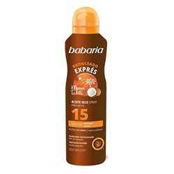 BABARIA SOLAR ACEITE SECO SPRAY SPF15 200ML