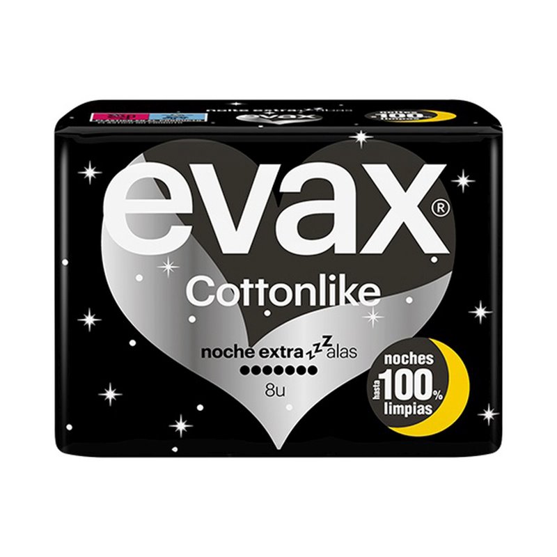 EVAX COMPRESA COTTONLIKE 8UND NOCHE EXTRA