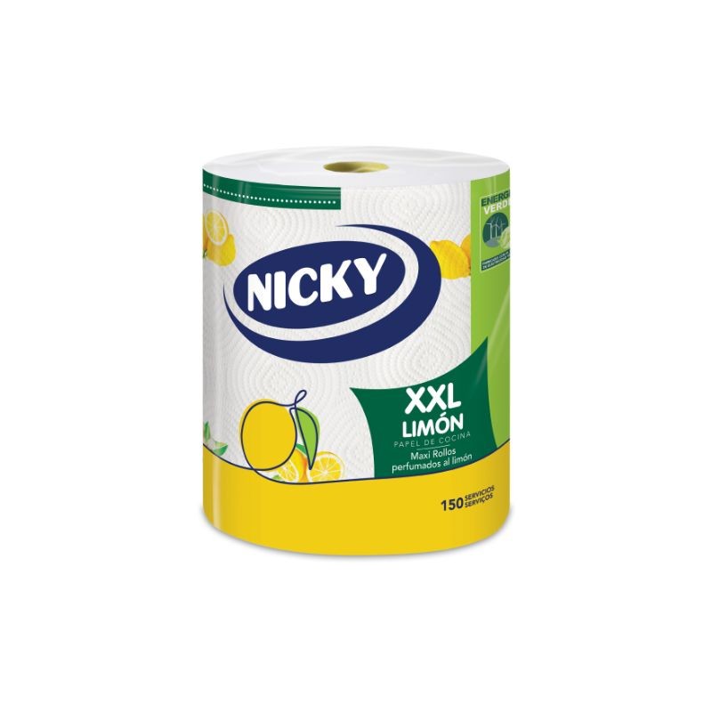 NICKY PAPEL COCINA ROLLO XXL LIMON 200 SERVICIOS