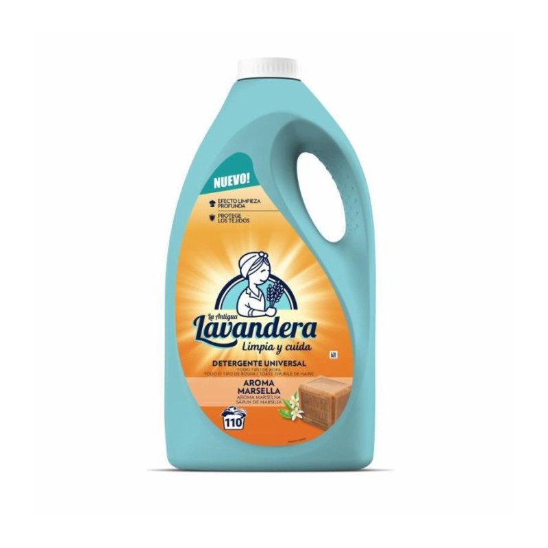 LA LAVANDERA DETERGENTE GEL 110 DOSIS MARSELLA