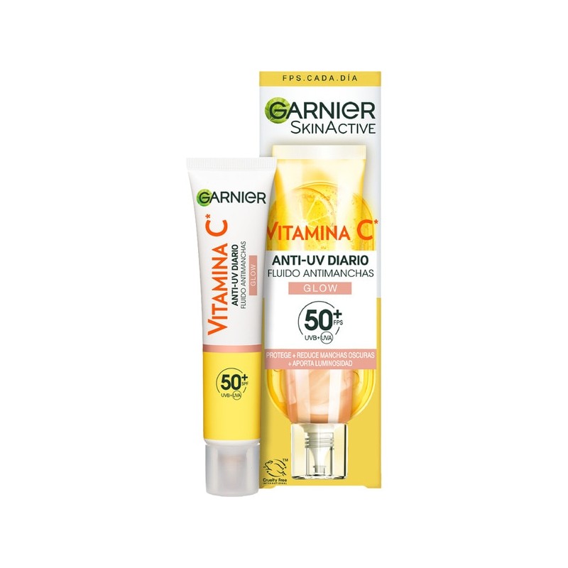 GARNIER VITAMINA C FLUIDO ANTIMANCHAS SPF50+ GLOW