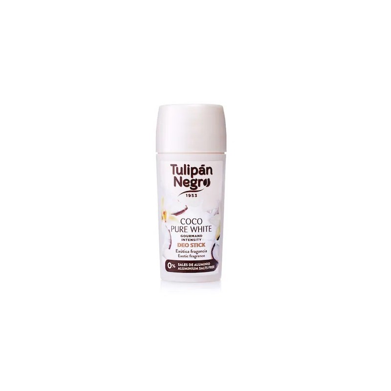 TULIPAN NEGRO DEO BARRA 75ML COCO PURE WHITE