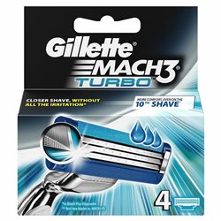 GILLETTE CARG MACH3 TURBO 4UN