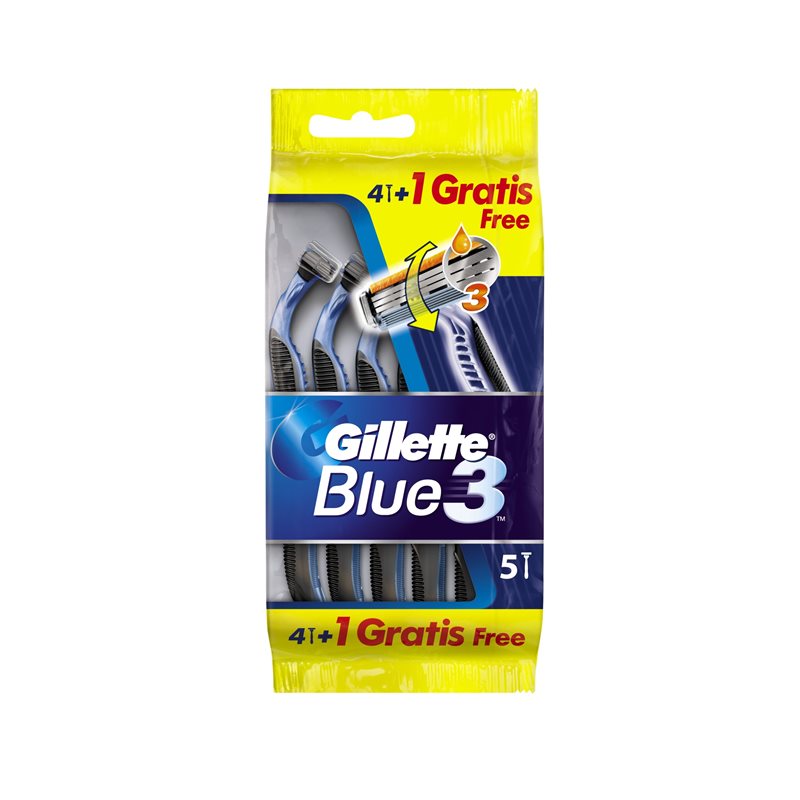 GILLETTE MAQ DES BLUE-3 4+1UND.