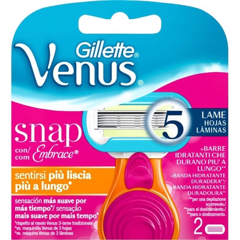 GILLETTE VENUS SNAP RECAMBIO 2UND