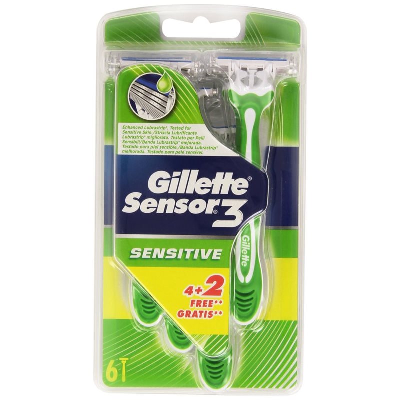 GILLETTE DESECHABLE SENSOR3 4+2UND SENSITIVE