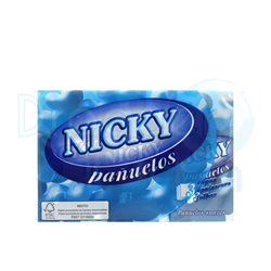 NICKY PAÑUELO BLANCOS 3C 10UND P6UND