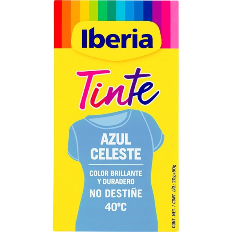 IBERIA TINTE ROPA AZUL CELESTE 40º CENT