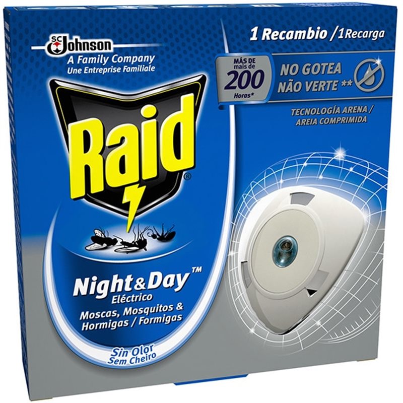 RAID INSEC ELEC NIGHT&DAY MOSQUITOS REC