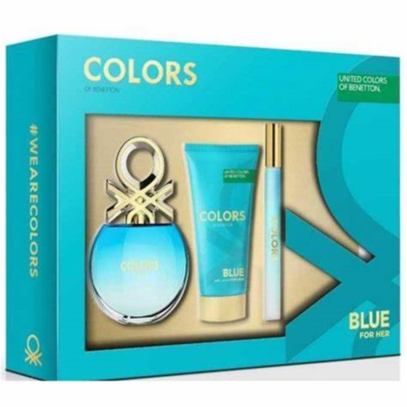 BENETTON COLORS BLUE SET EDT 50VAPO+BODY+15VAPO