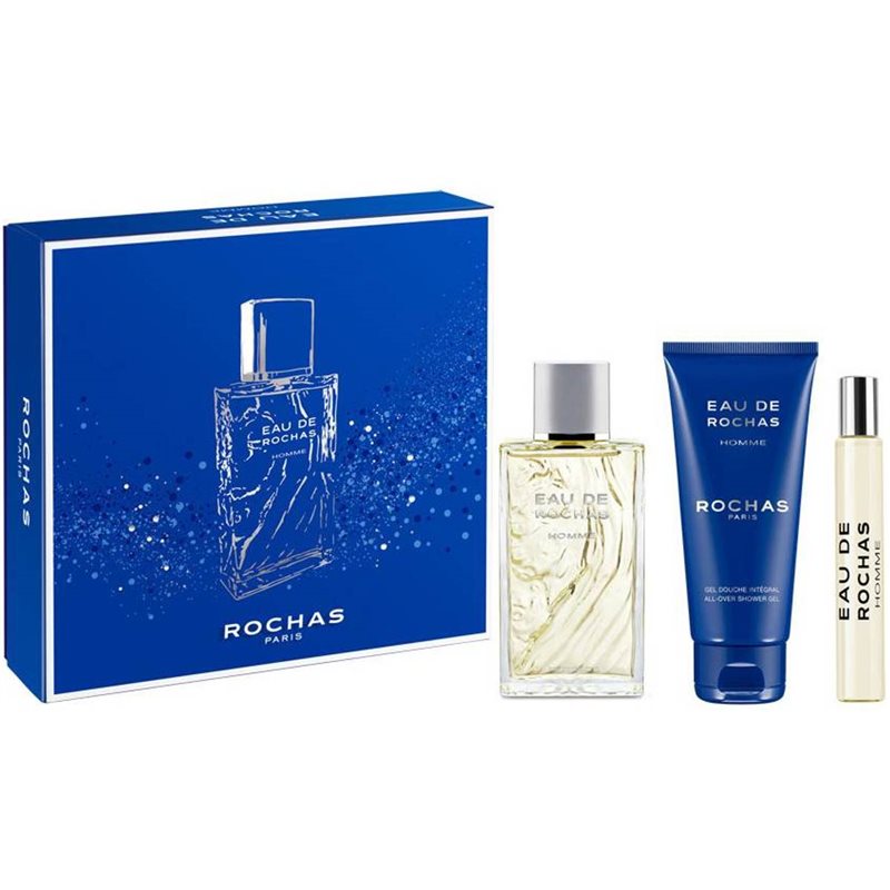 ROCHAS EAU POUR HOMME SET EDT 100VAPO+20VAPO+GEL 100ML.