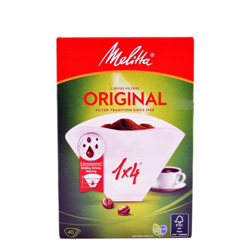 MELITTA FILTRO CAFE 1X4 40UN